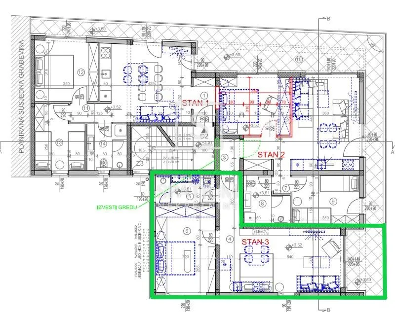 medulin, jednosoban stan na prvom katu novogradnje 100m od mora - slika 12