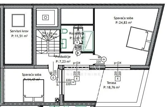 rovinj, dvoetažan stan u novogradnji 150m do mora - slika 5