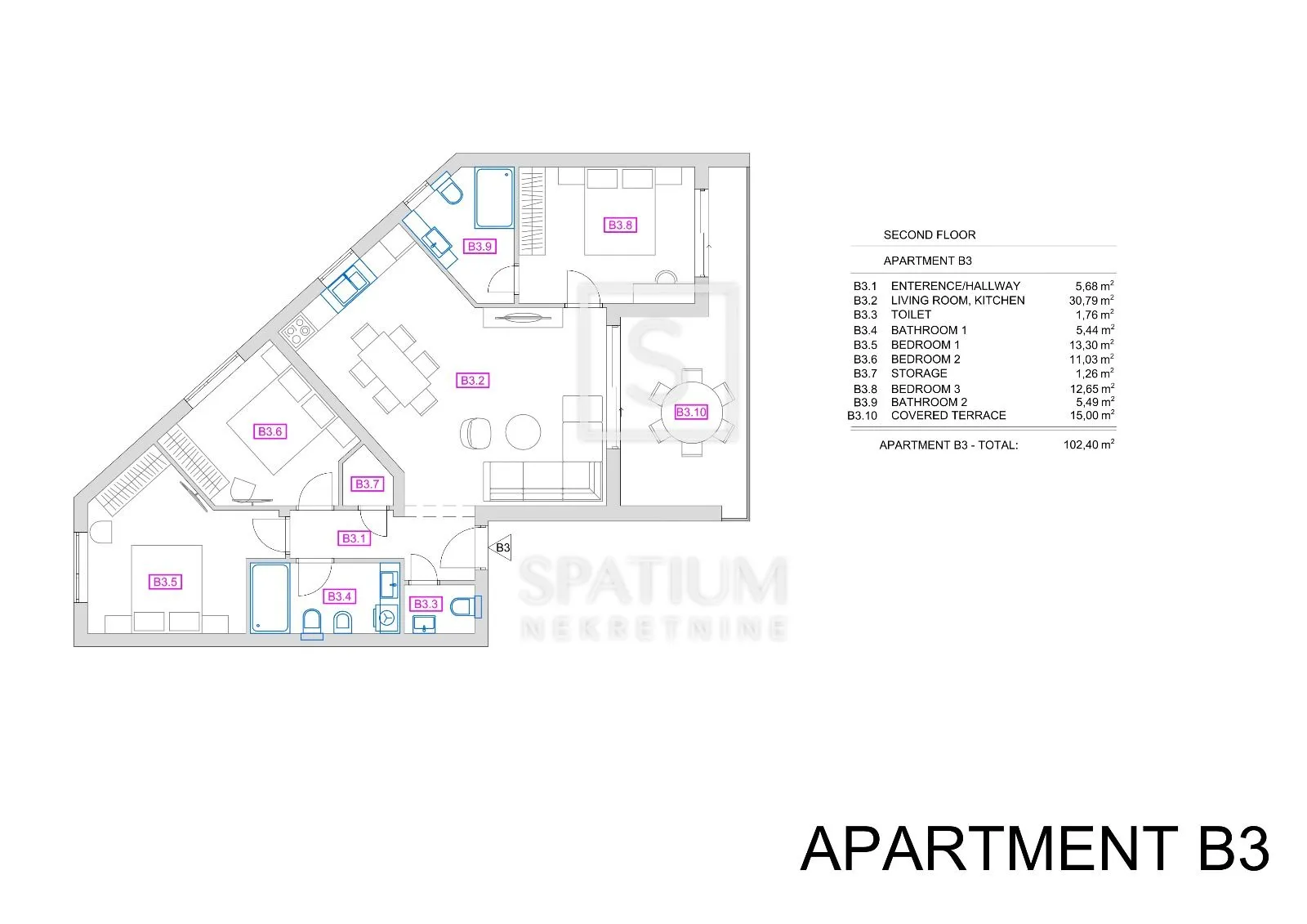 vrbnik, otok krk, penthouse s panoramskim pogledom - slika 17