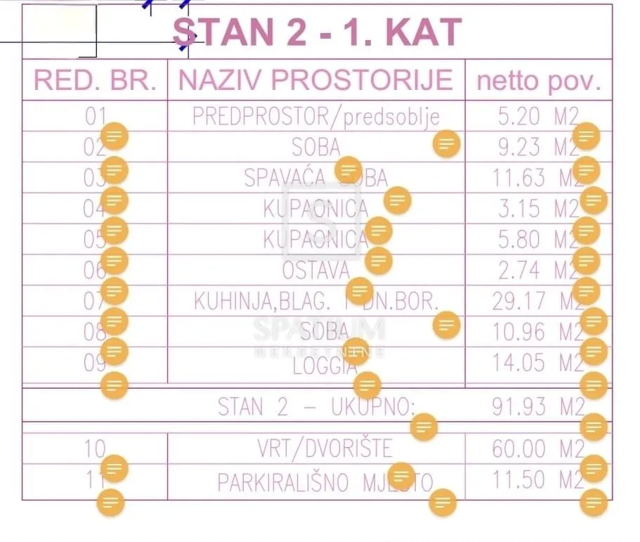 osijek, vatrogasno naselje, stan u novogradnji s dvorištem - slika 3