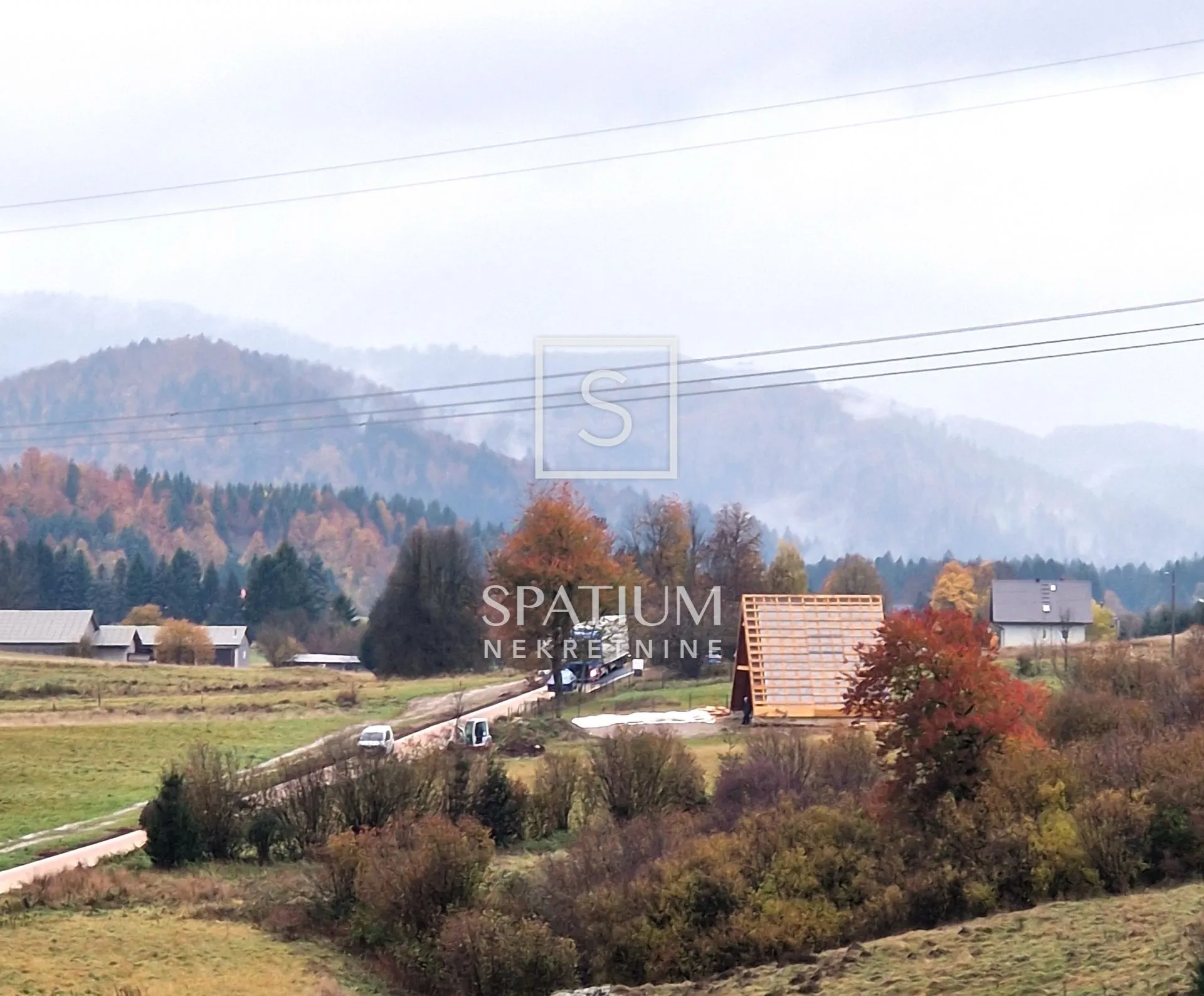 mrkopalj, teren s građevinskom dozvolom za a frame kuću - slika 9