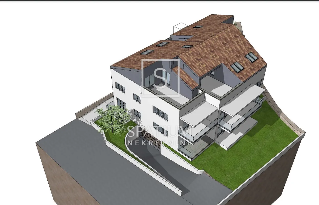 ROVINJ, DVOETAŽAN STAN U NOVOGRADNJI 150m DO MORA
