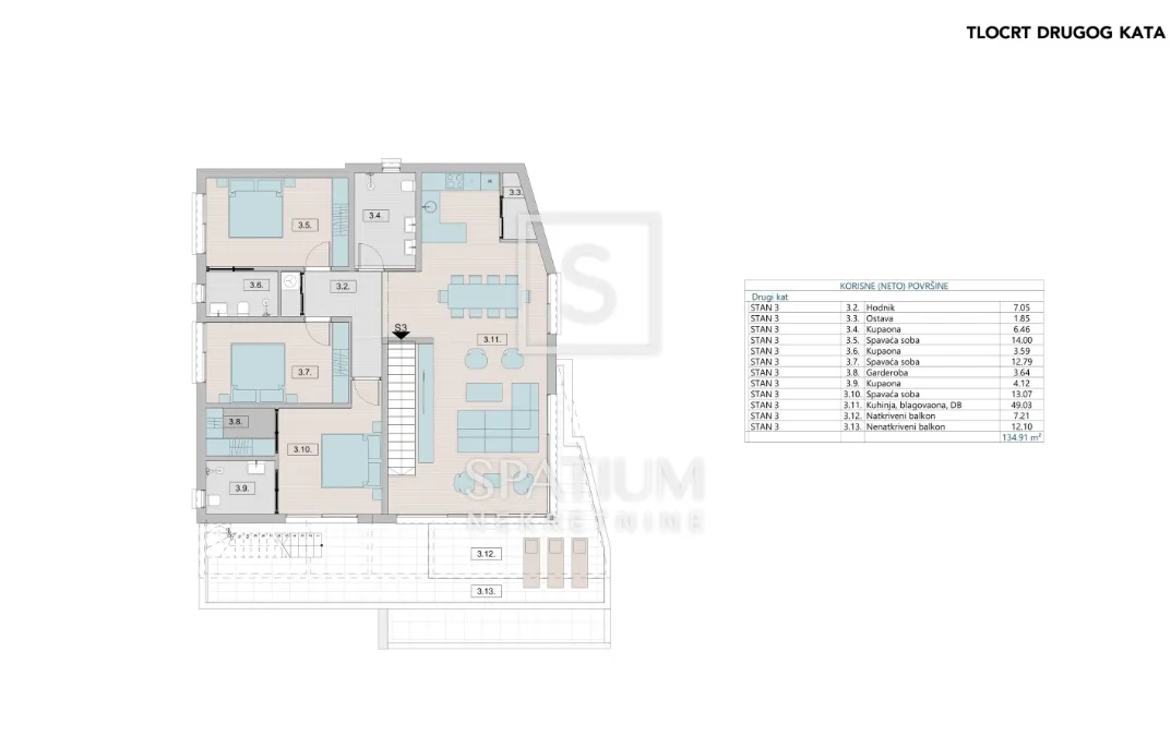 grad krk, luksuzni penthouse s pogledom - slika 5