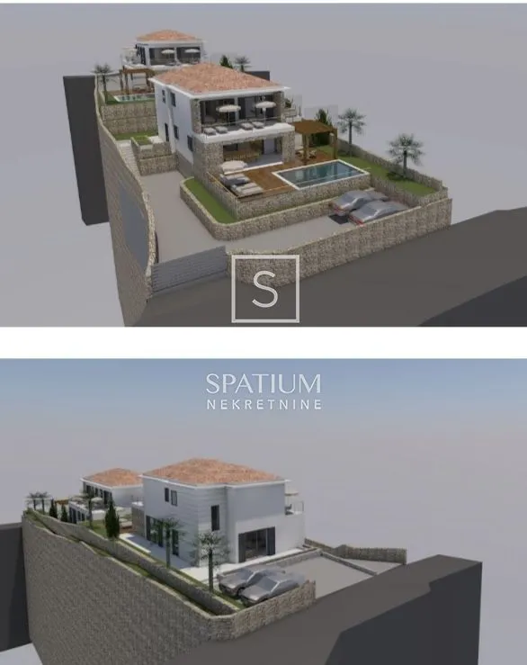 otok krk, malinska, projekt za dvije vile s građevinskom dozvolom - slika 3