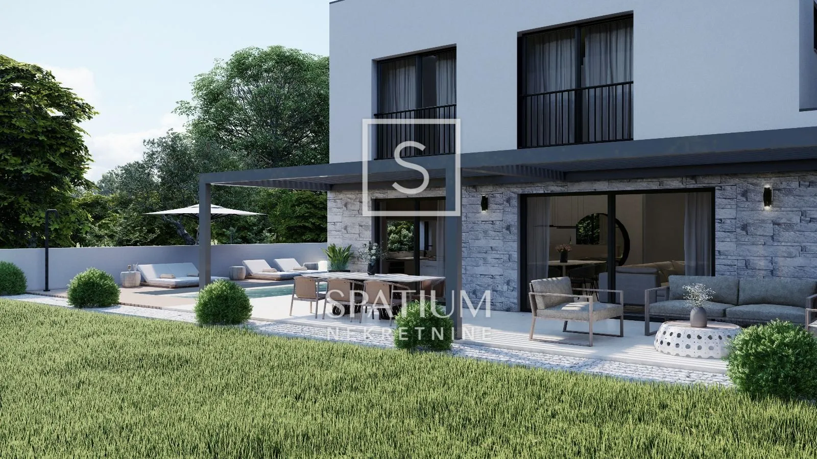poreč, moderna kuća u nizu s krovnom terasom - slika 8