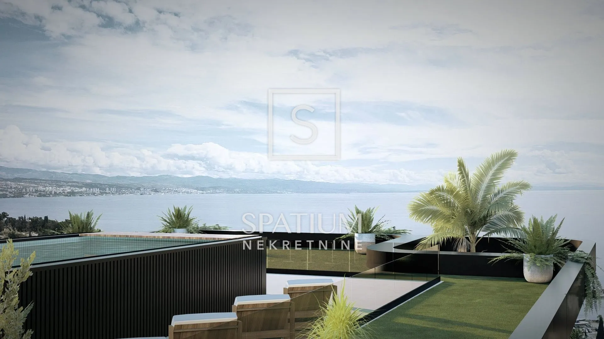 Ičići, Penthouse S Privatnim Krovnim Bazenom - Ičići, Opatija