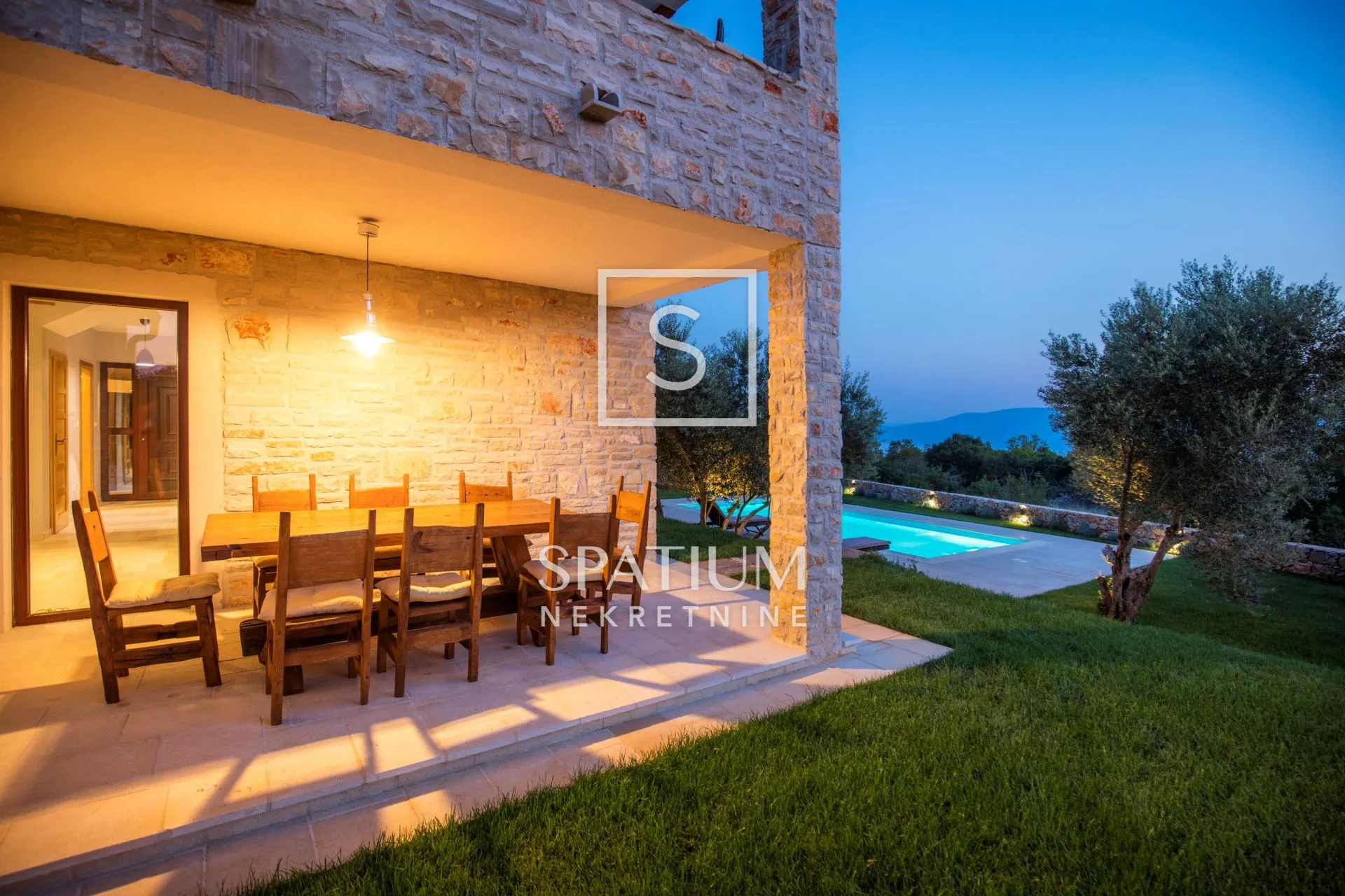 otok krk, linardići, kamena vila s bazenom u idiličnom okruženju - slika 7