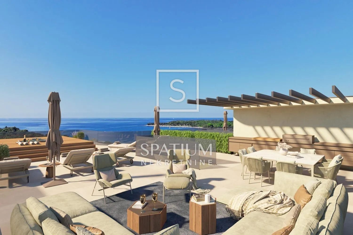 poreč, penthouse s krovnom terasom, 300m od mora - slika 13