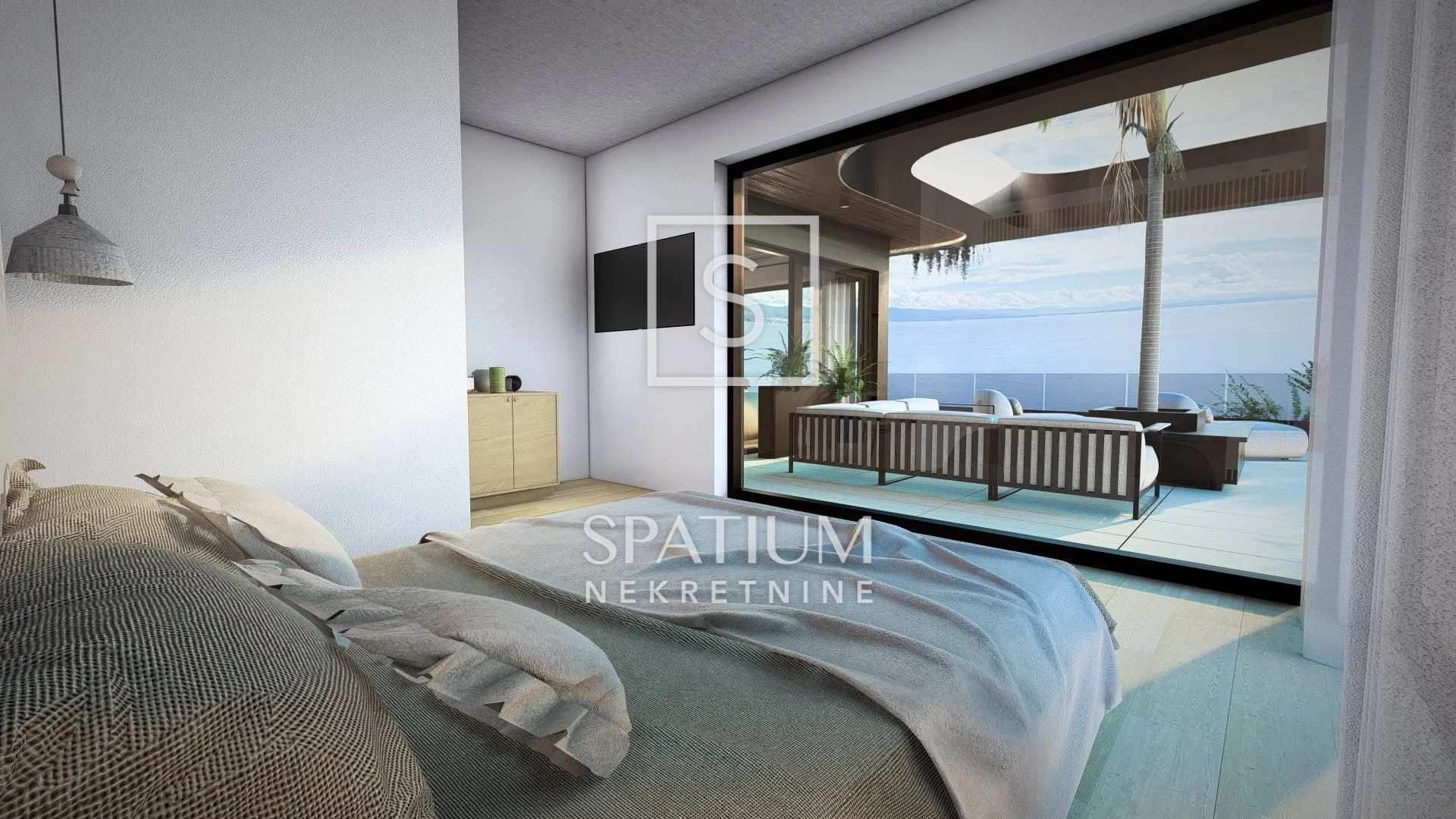 ičići, penthouse s privatnim krovnim bazenom - slika 3