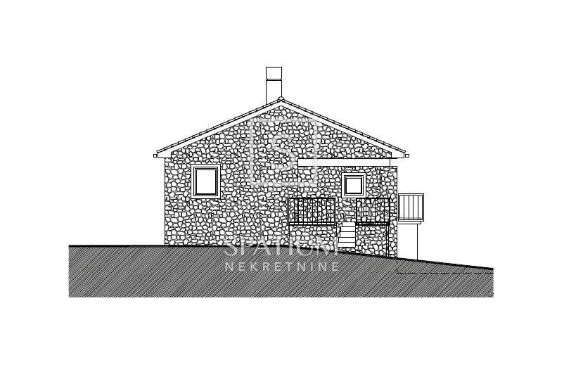 senj, jablanac, kamena kuća u fazi renovacije - slika 2
