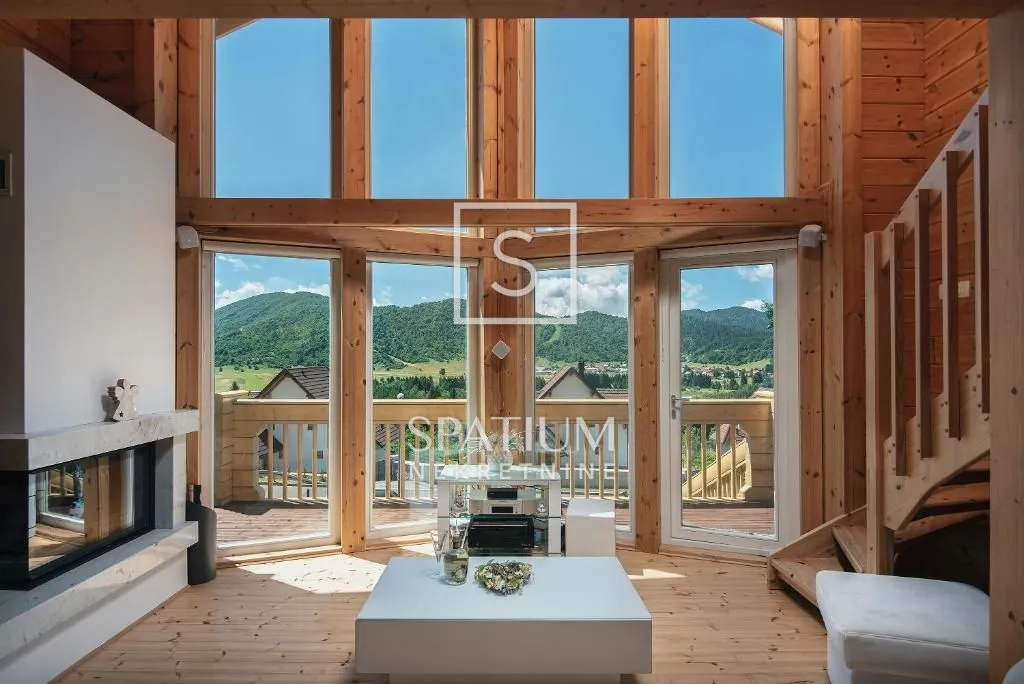 mrkopalj, drvena kuća s lijepim pogledom na krajolik - slika 3