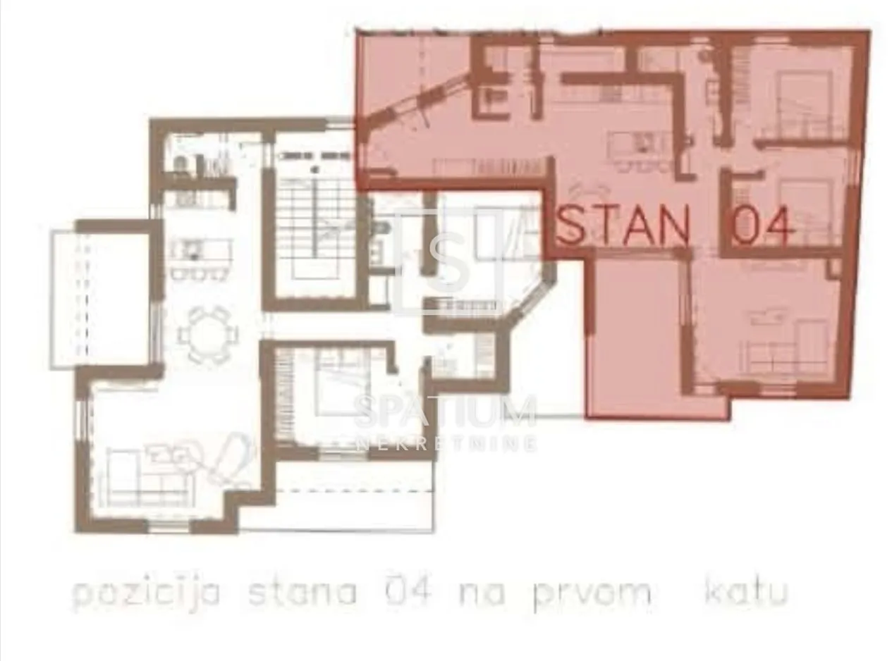 čiovo, okrug gornji, stan u nogradnji - slika 6
