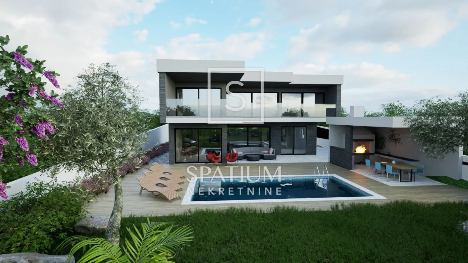 JADRANOVO, LUKSUZNA VILA U IZGRADNJI, SAMO 200m OD MORA - Jadranovo, Crikvenica