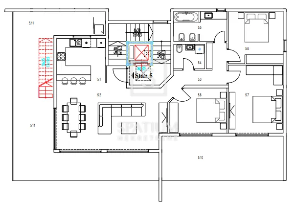 kantrida, penthouse s krovnom terasom u novogradnji - slika 16