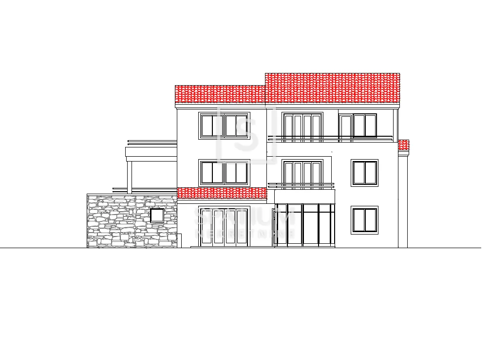 MARTINOVO SELO, GRAĐEVINSKI TEREN 1947m2 S PLAĆENIM KOMUNALIJAMA I PROJEKTOM - Martinovo Selo, Jelenje