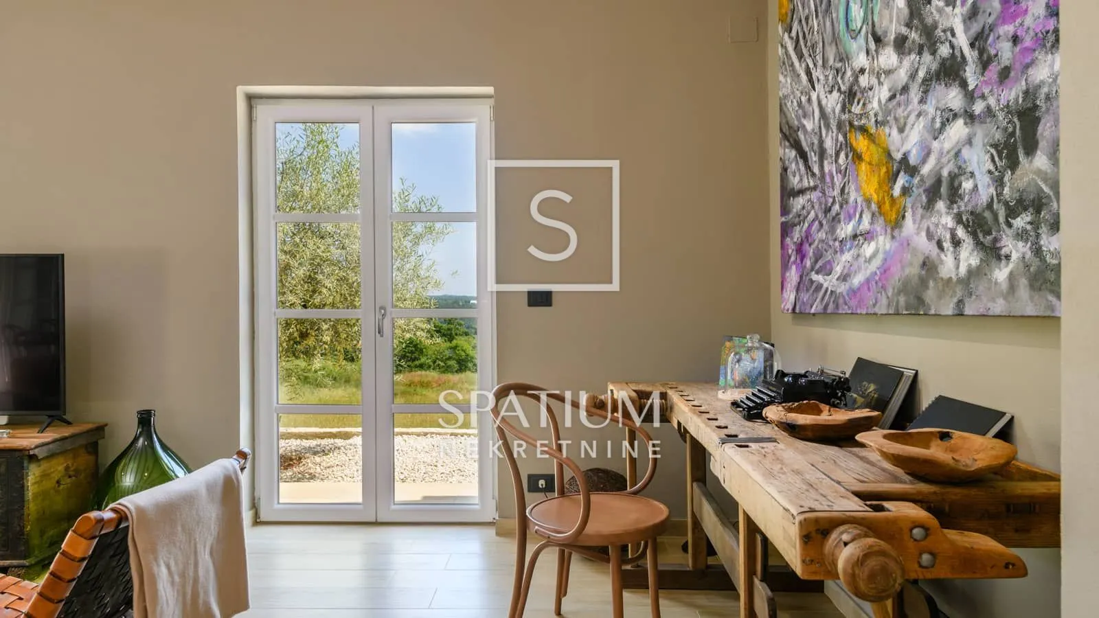 tinjan, kamena kuća s bazenom i panoramskim pogledom - slika 8
