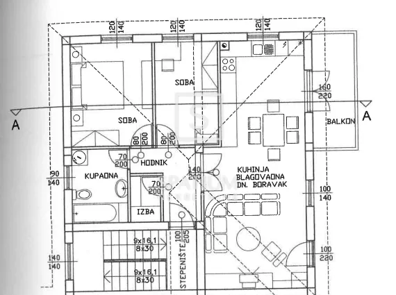 permani, dvosoban stan u novogradnji, 2.200€/m2 - slika 2