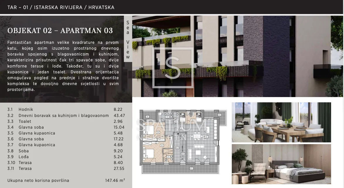 poreč, 3s+db u vrhunskoj novogradnji s pogledom na more - slika 8
