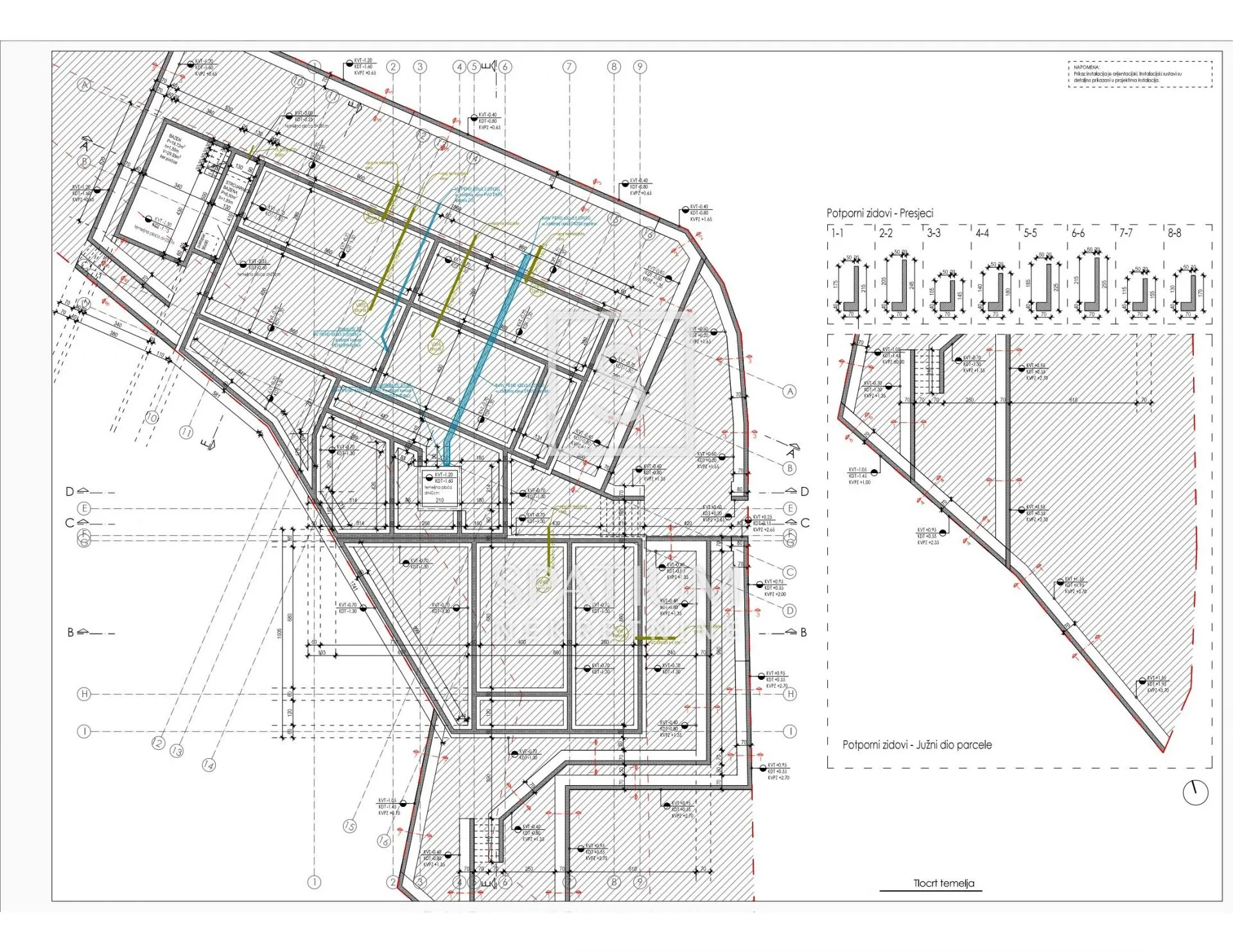 tinjan, građevinsko zemljište s projektom za 8 stanova - slika 12