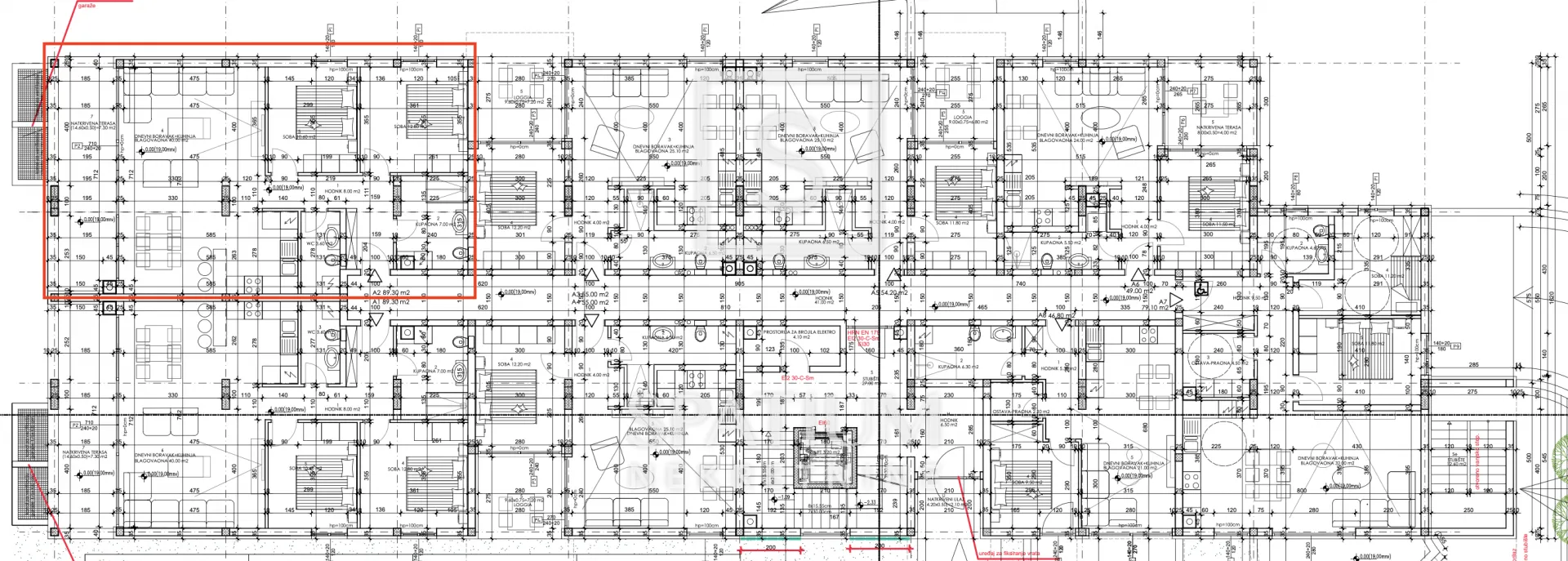 pula, dvosoban stan a2 u prizemlju 89.30 m2 - slika 3