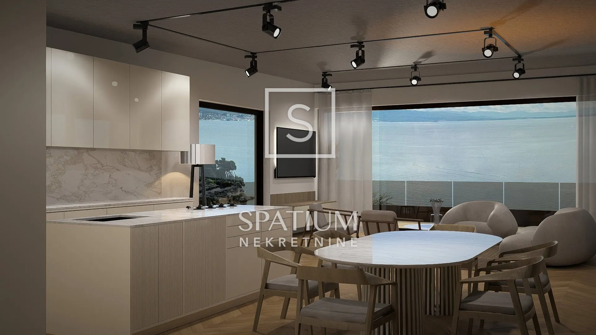 ičići, penthouse s privatnim krovnim bazenom - slika 5