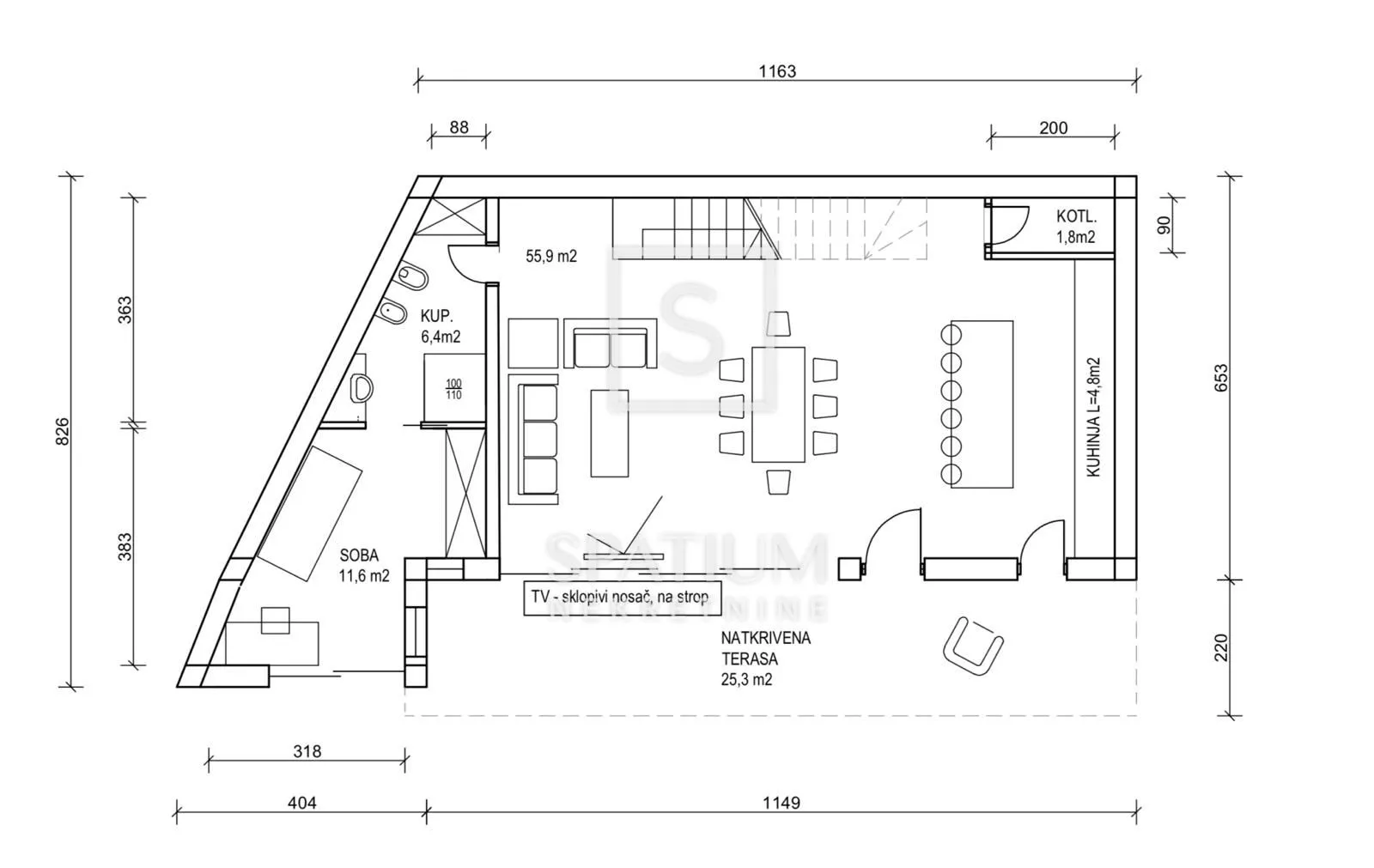 dramalj, kuća za renovaciju, s projektom - slika 9