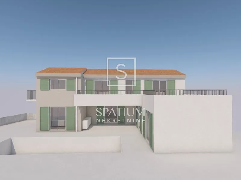 momjan, buje, građevinsko zemljište s projektom za kuću - slika 2