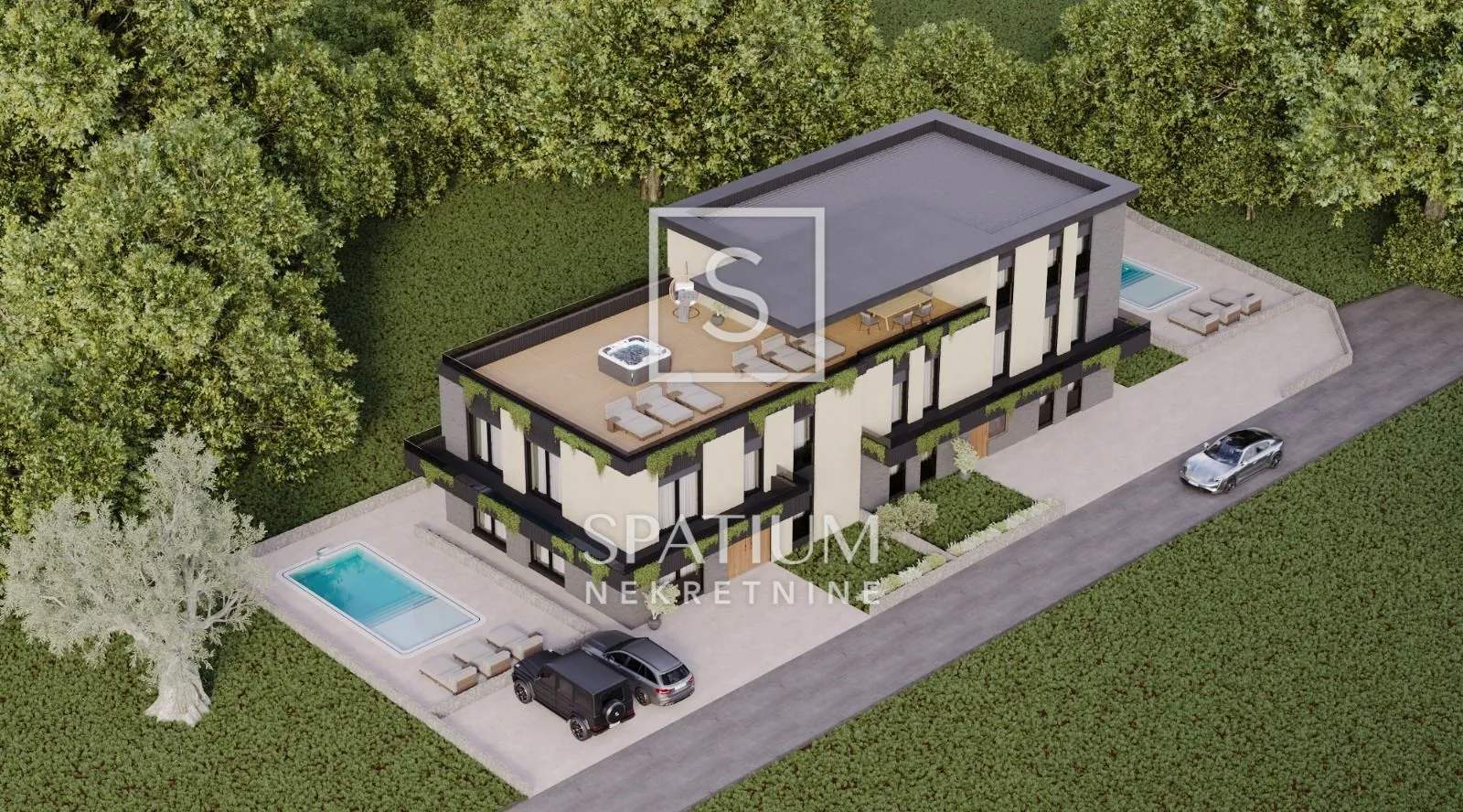 Poreč, 2s+db U Vrhunskoj Novogradnji S Pogledom Na More - Frata, Tar-Vabriga