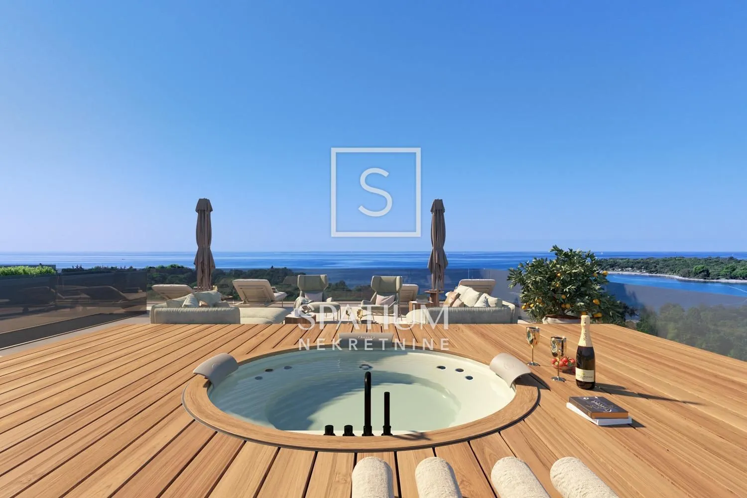 poreč, penthouse s krovnom terasom, 300m od mora - slika 14