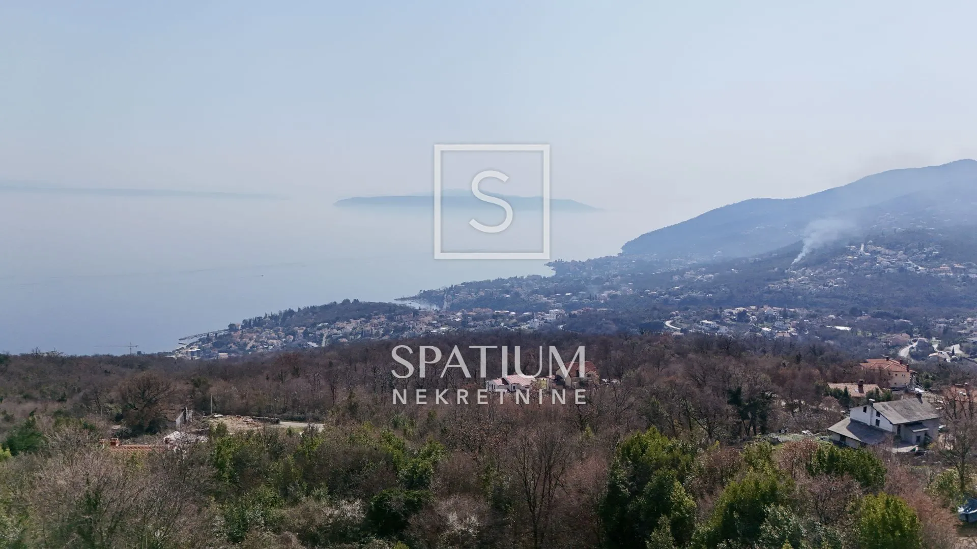 Veprinac, Građevinski Teren S Pogledom Na More - Veprinac, Opatija