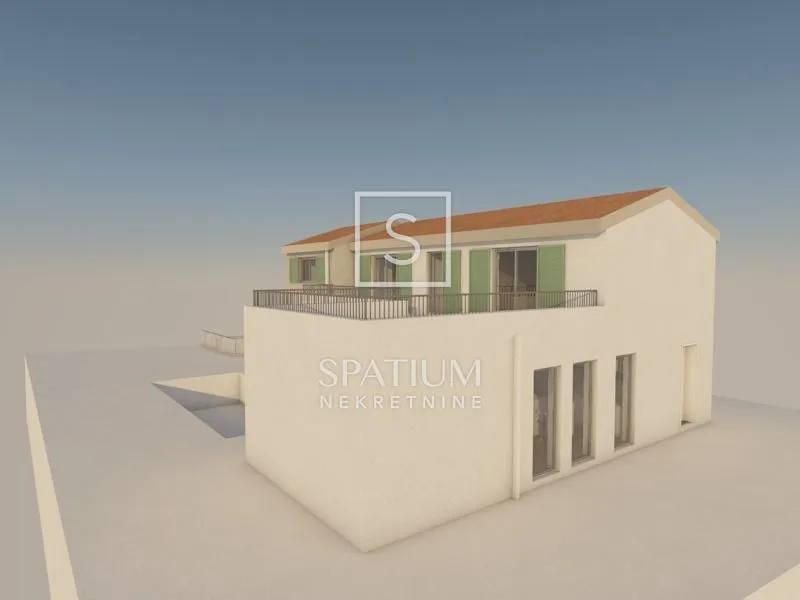 momjan, buje, građevinsko zemljište s projektom za kuću - slika 3