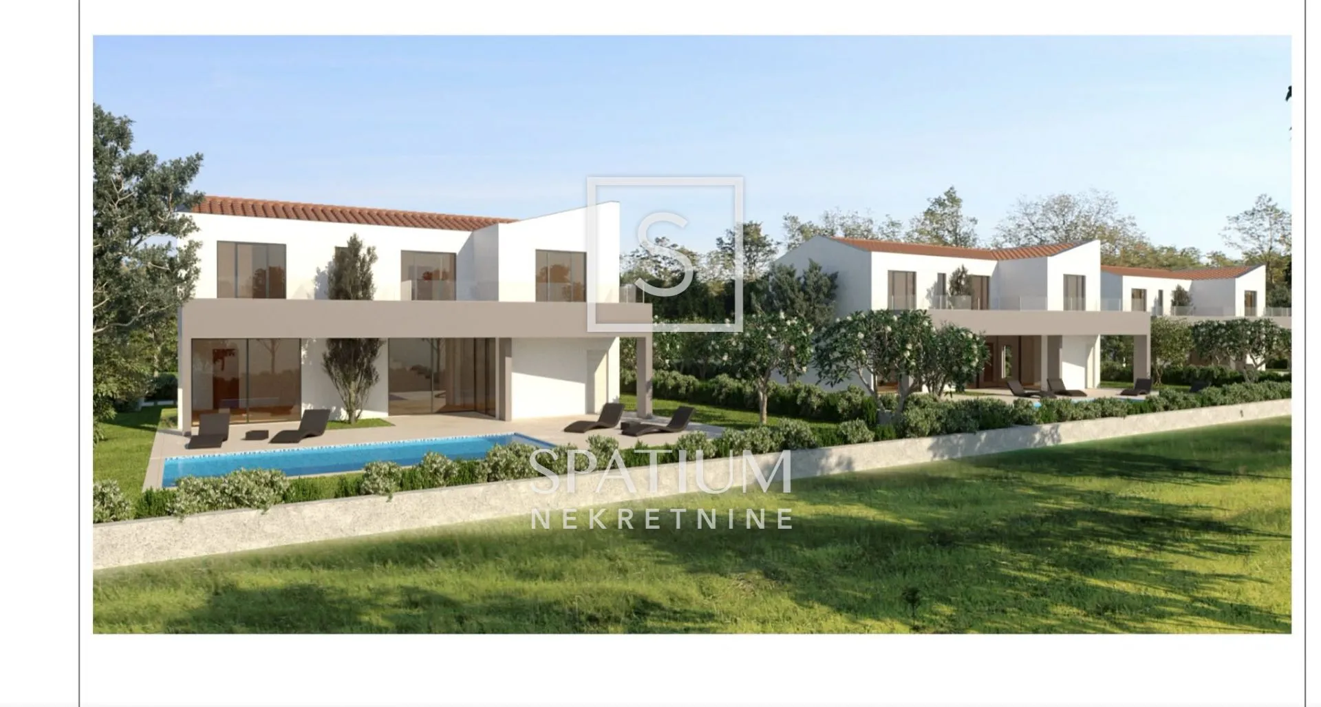 labin okolica, građevinsko zemljište 3800m2 za 5 kuća - slika 2