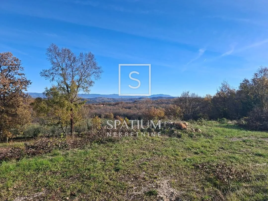 vižinada, okolica, zemljište s građevinskom dozvolom, panoramski pogled - slika 8