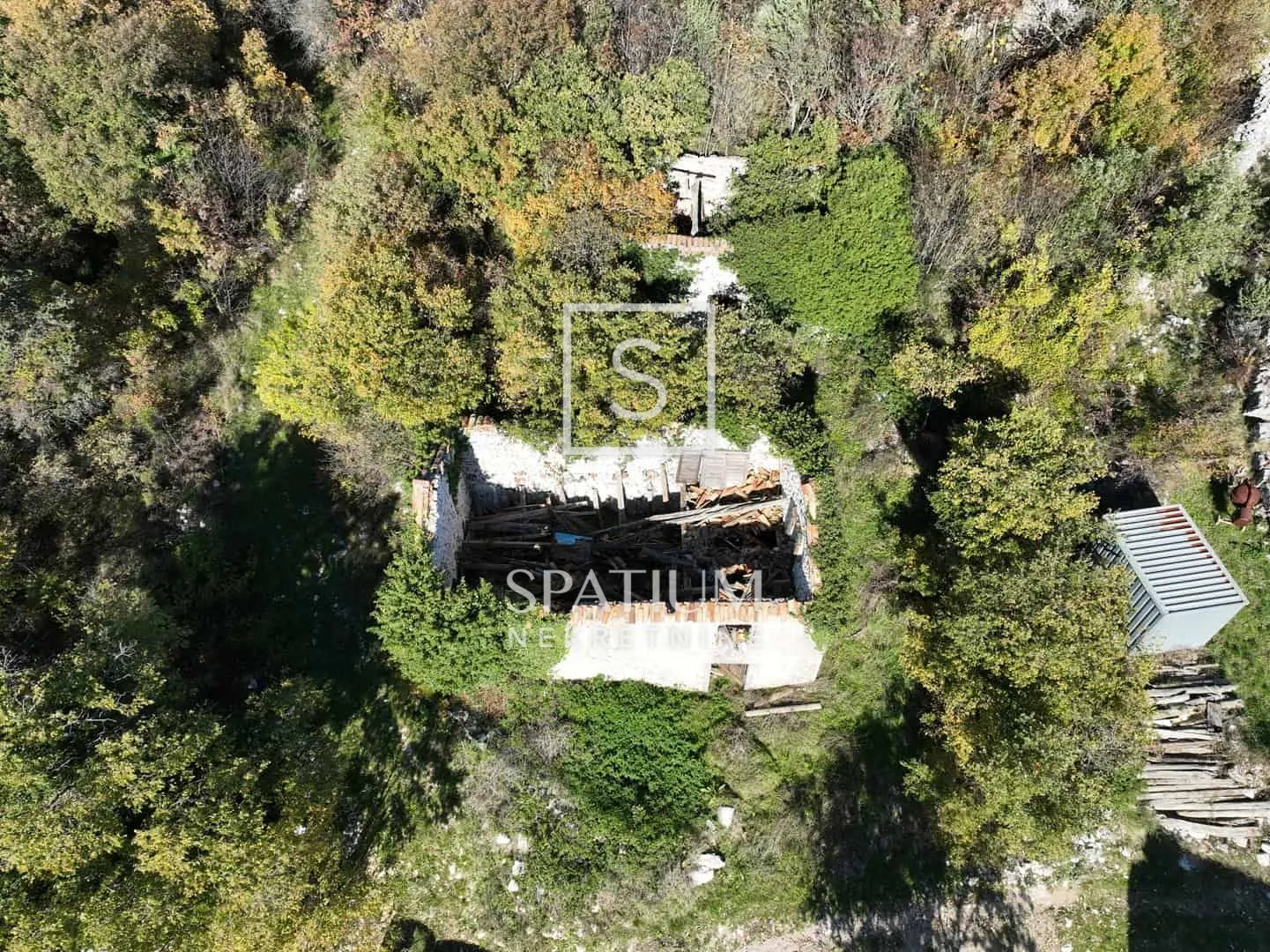 labin, ruševna kamena kuća s pogledom na more - slika 2