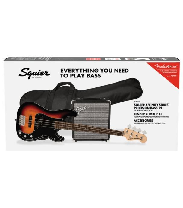 Squier Affinity Pack Pj-Bass Lrl 3ts+rumble 15+navlaka+pribor+bas Git. - Rijeka