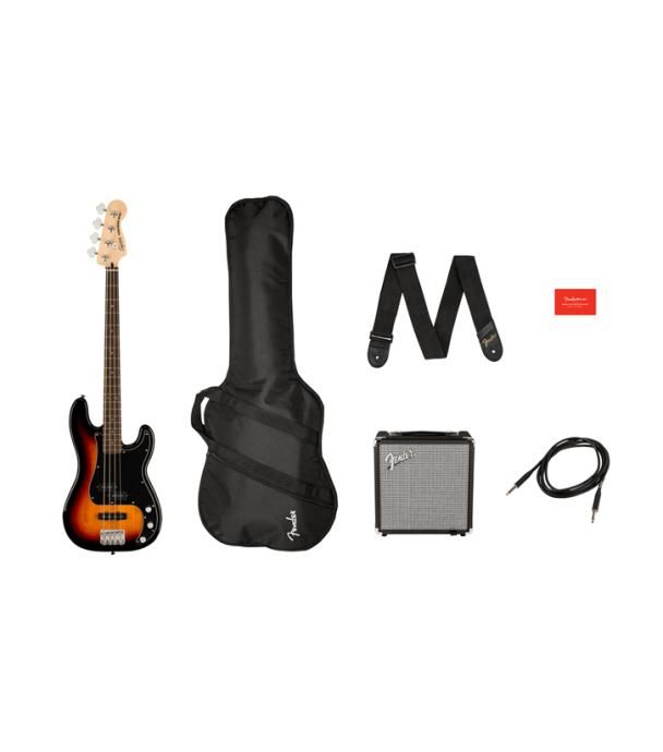 squier affinity pack pj-bass lrl 3ts+rumble 15+navlaka+pribor+bas git. - slika 3