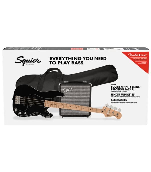 Squier Affinity Pack Pj-Bass Mn Blk+rumble 15 - Zagreb