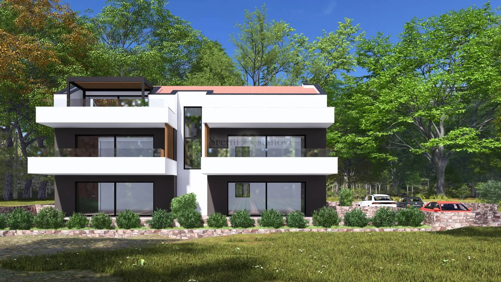 Građevinsko Zemljište S Projektom Za 5 Stanova, Caska, Novalja