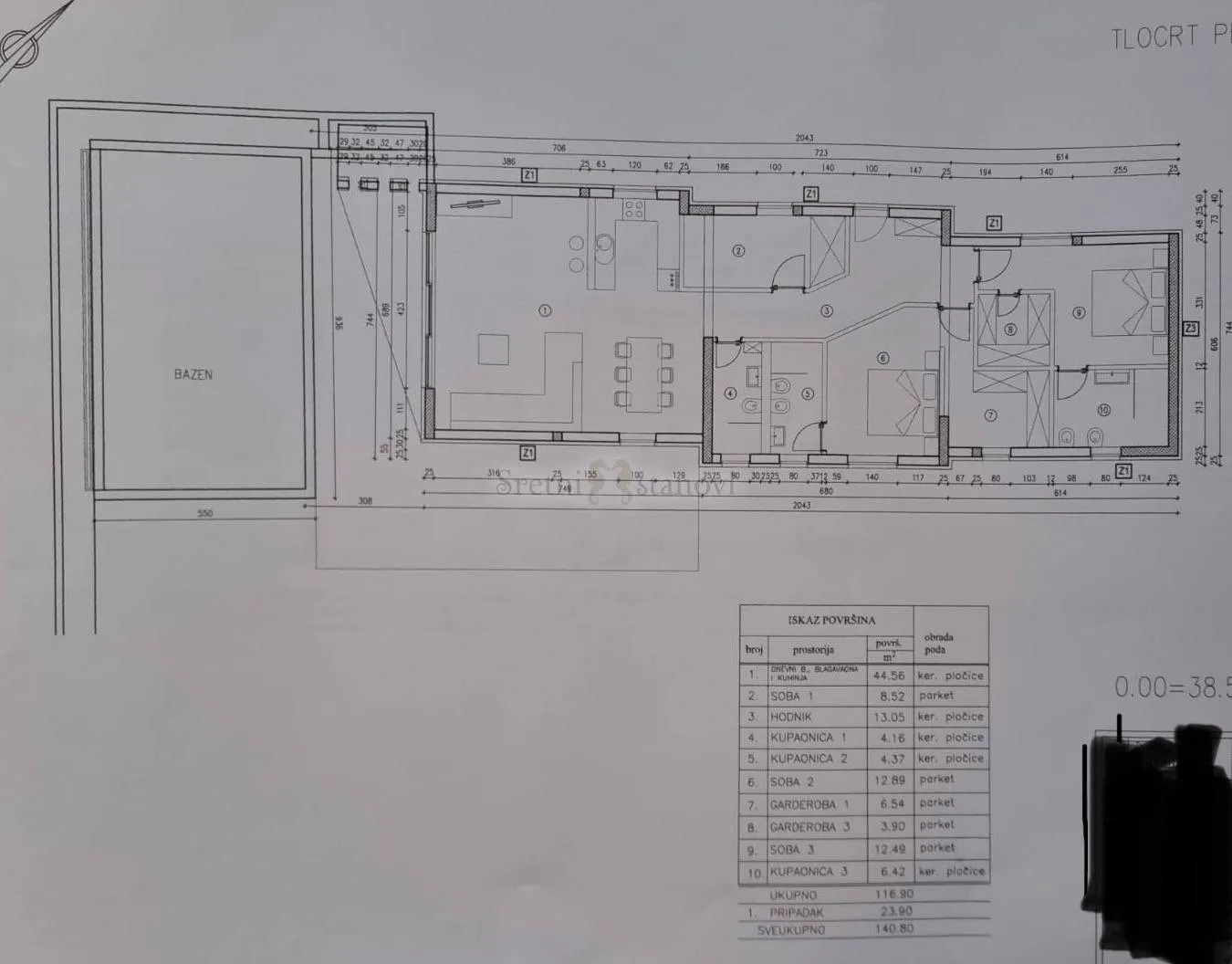 rivijera opatija, novogradnja, villa sa 2 stana, bazen, pogled - slika 24