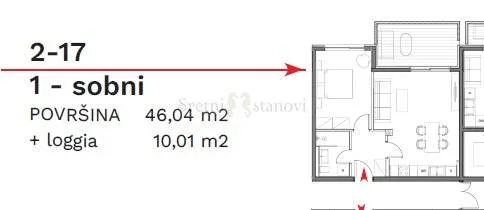 stan umag, 1s+db, parking, spremište u cijeni (2-17) - slika 6