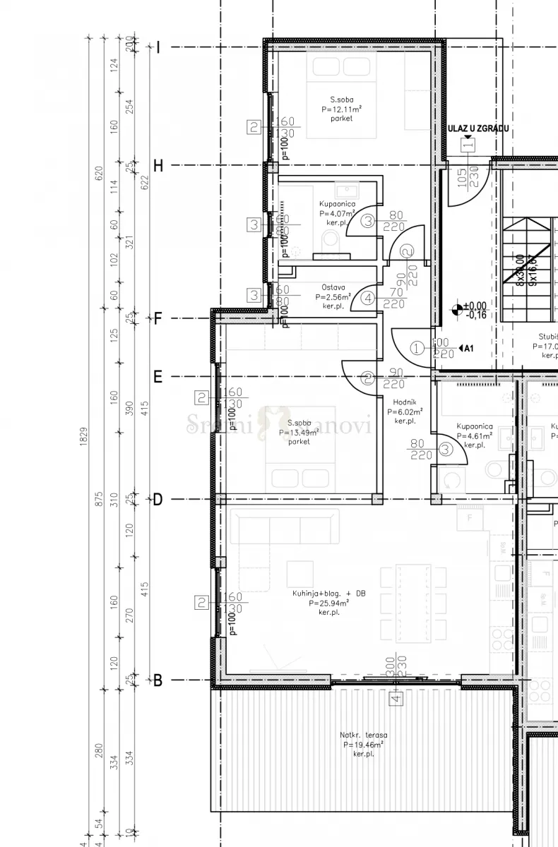 novalja , apartman 92 m2 , okućnica i parking - slika 4