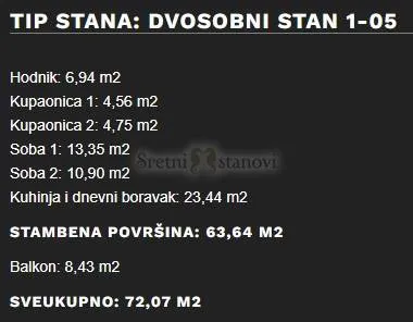 stan umag, 2s+db, parking, spremište u cijeni (1-05) - slika 7