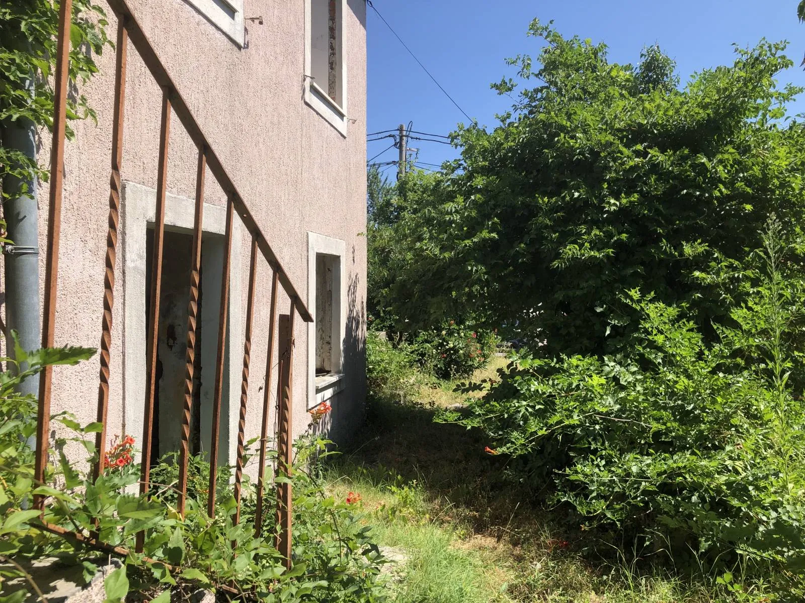 POBRI, Starina na parceli od 700m2 pogled na more - Pobri, Opatija