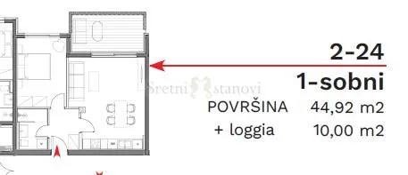stan umag, 1s+db, parking, spremište u cijeni (2-24) - slika 6