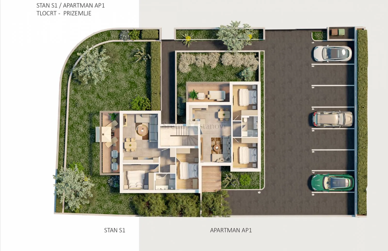 apartman - stan novalja, 2s+db, vrt, parking, spremište, otok pag - slika 3