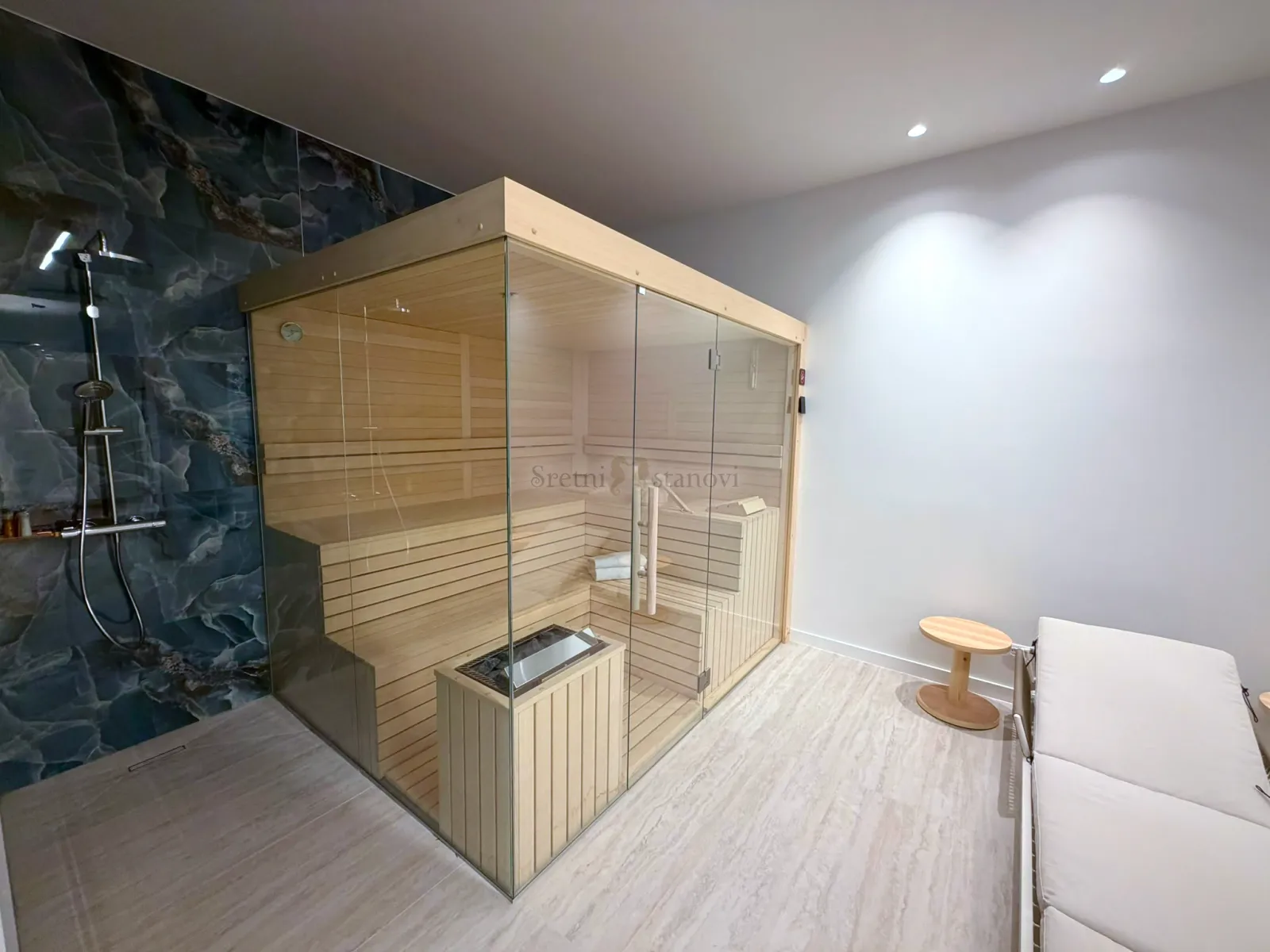 luksuzna kuća caska, pogled na more, bazen, sauna, otok pag - slika 29