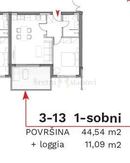 stan umag, 1s+db, parking, spremište u cijeni (3-13) - slika 6
