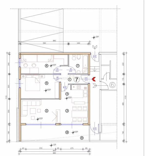 stan, pećine, prekrasna novogradnja, 83,90 m2, 2s+db - slika 2