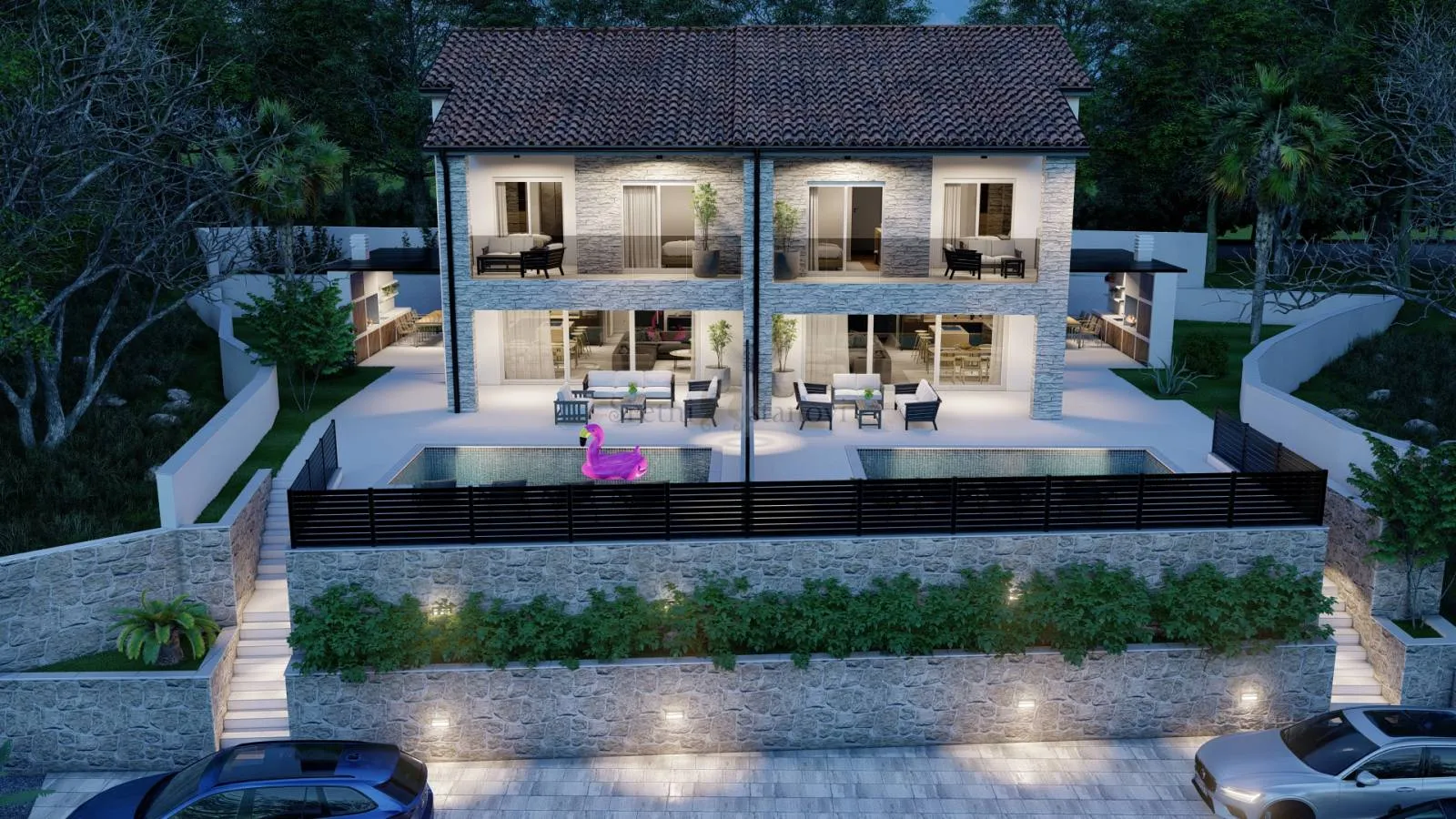 luksuzna vila s bazenom, krk, malinska, prilika, sniženo - slika 2