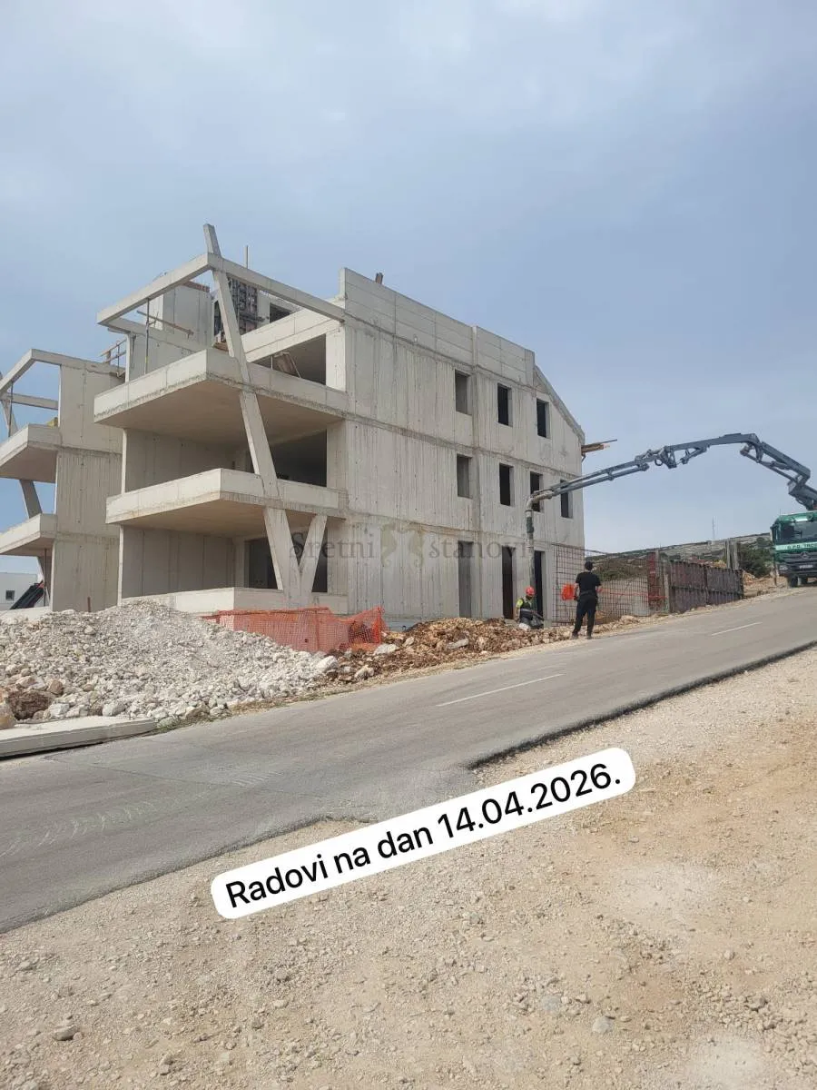 šimuni, otok pag, 2s + db, natkrivena terasa, top lokacija - slika 2